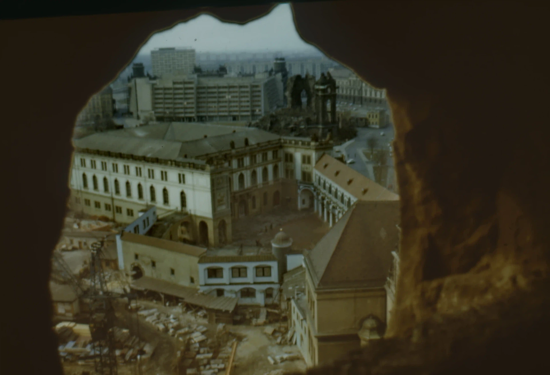 Ruine Schloss Dresde.1980er Jahre
